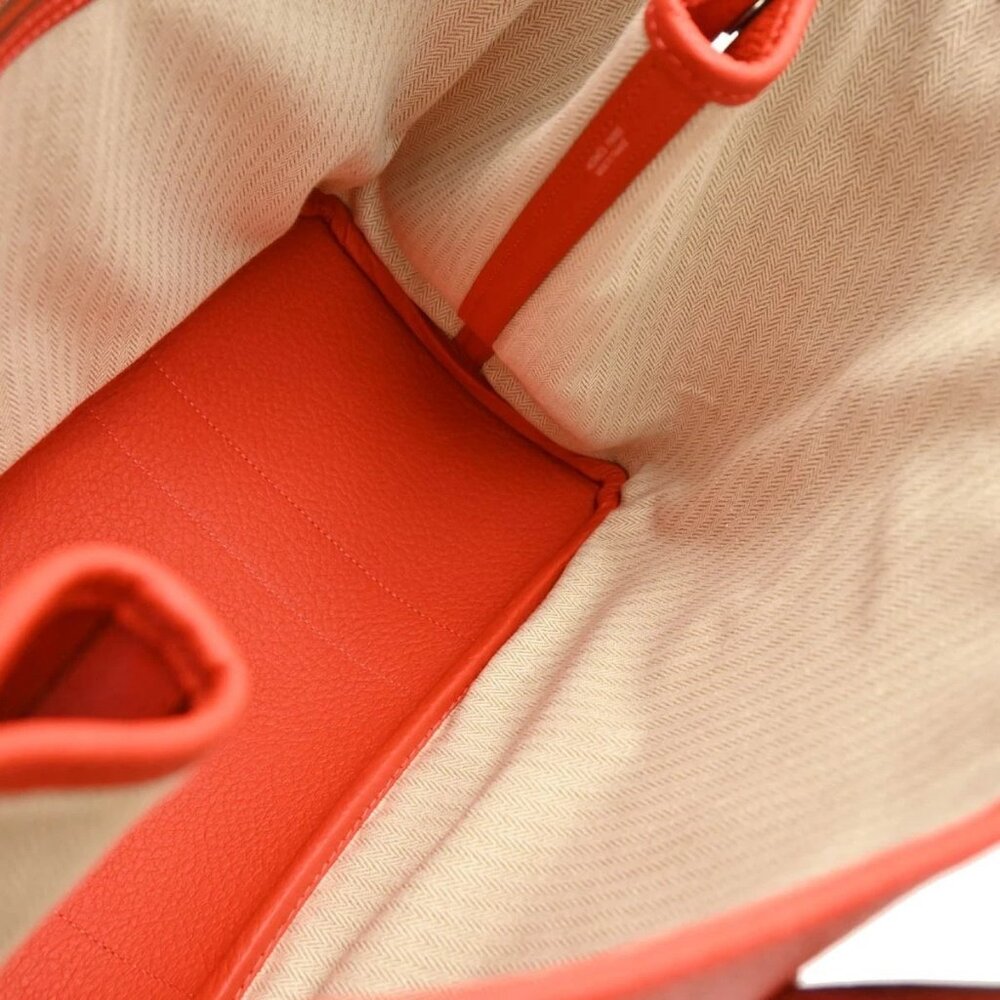 Hermes Rouge Pivoine Country Garden Party 36 PM Tote Bag VP□R 176731 - Picture 8 of 11